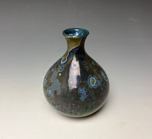 Load image into Gallery viewer, Cobalt Galaxy Crystalline Glazed Mini Vase 7