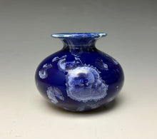 Load image into Gallery viewer, Winter Sky Blue Crystalline Glazed Mini Vase #4