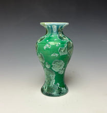Load image into Gallery viewer, Emerald Green Crystalline Glazed Mini Vase 6