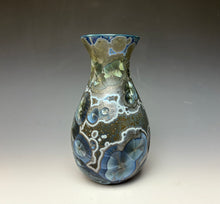 Load image into Gallery viewer, Cobalt Galaxy Crystalline Glazed Vase 4
