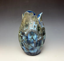 Load image into Gallery viewer, Tulip Vase- Cobalt Galaxy #2