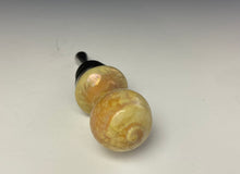 Load image into Gallery viewer, Crystalline Glazed Bottle Stopper- Gold #1