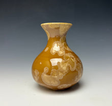 Load image into Gallery viewer, Iced Caramel Crystalline Glazed Mini Vase #2