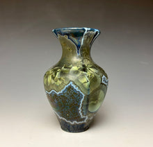 Load image into Gallery viewer, Cobalt Galaxy Crystalline Glazed Mini Vase 14