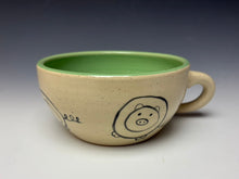 Load image into Gallery viewer, PIGGERY- Soup mug in Pistachio