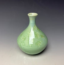 Load image into Gallery viewer, Crystalline Glazed Mini Vase - Mint Green 5