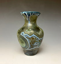 Load image into Gallery viewer, Cobalt Galaxy Crystalline Glazed Mini Vase 14
