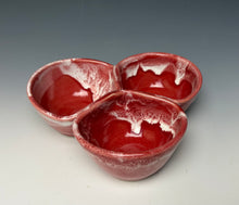 Load image into Gallery viewer, Triple Dip Dish- Bright Red