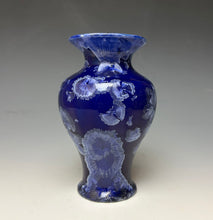Load image into Gallery viewer, Winter Sky Blue Crystalline Glazed Mini Vase