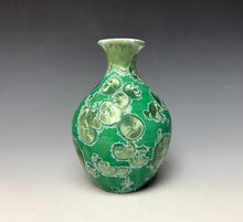Load image into Gallery viewer, Emerald Green Crystalline Glazed Mini Vase 10