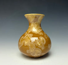 Load image into Gallery viewer, Iced Caramel Crystalline Glazed Mini Vase #2