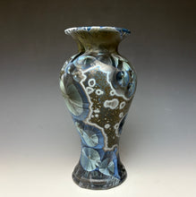 Load image into Gallery viewer, Cobalt Galaxy Crystalline Glazed Vase 5