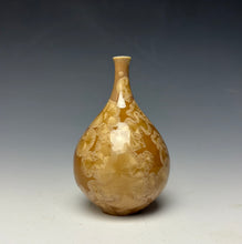 Load image into Gallery viewer, Iced Caramel Crystalline Glazed Mini Vase #4