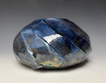 Load image into Gallery viewer, Blue Copper Raku AirPlant Vase #6