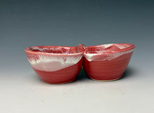 Load image into Gallery viewer, Double Dip Dish- Bright Red