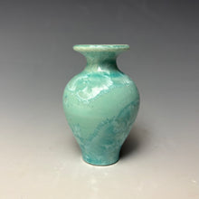 Load image into Gallery viewer, Light Green Crystalline Glazed Mini Vase #5