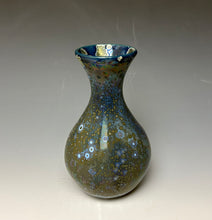 Load image into Gallery viewer, Cobalt Galaxy Crystalline Glazed Vase 13