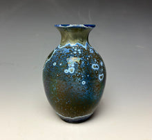 Load image into Gallery viewer, Cobalt Galaxy Crystalline Glazed Mini Vase 4
