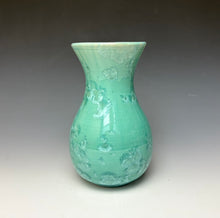 Load image into Gallery viewer, Light Green Crystalline Glazed Vase #2