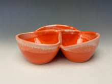 Load image into Gallery viewer, Triple Dip Dish- Intense Orange