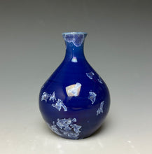 Load image into Gallery viewer, Winter Sky Blue Crystalline Glazed Mini Vase #2
