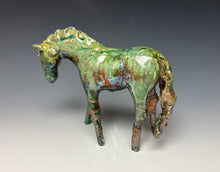 Load image into Gallery viewer, Copper Raku Horse 875