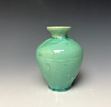 Load image into Gallery viewer, Light Green Crystalline Glazed Mini Vase #3
