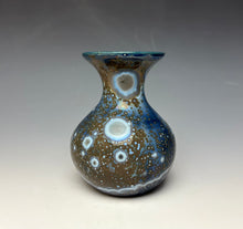 Load image into Gallery viewer, Cobalt Galaxy Crystalline Glazed Mini Vase 3