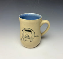 Load image into Gallery viewer, French Pig Mug- Light Blue