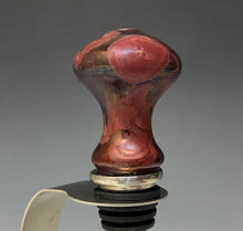 Load image into Gallery viewer, Crystalline Glazed Bottle Stopper- Ruby #2