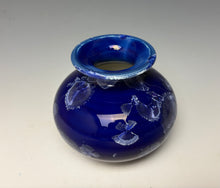 Load image into Gallery viewer, Winter Sky Blue Crystalline Glazed Mini Vase #4