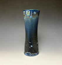Load image into Gallery viewer, Cobalt Galaxy Crystalline Glazed Vase