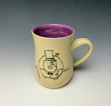 Load image into Gallery viewer, Fancy Pig Mug- Purple