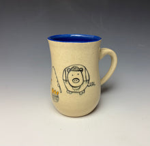 Load image into Gallery viewer, Fisherman Pig Mug - Blue