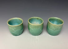Load image into Gallery viewer, Light Green Crystalline Sake Cup