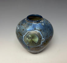 Load image into Gallery viewer, Cobalt Galaxy Crystalline Glazed Mini Vase 3
