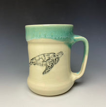 Load image into Gallery viewer, Sea Turtle Mug- Seafoam Green