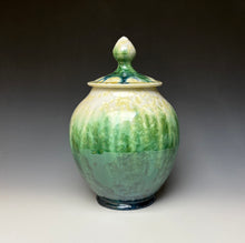Load image into Gallery viewer, Ivory and Emerald Crystalline Jar