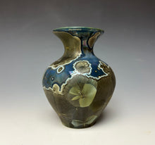 Load image into Gallery viewer, Cobalt Galaxy Crystalline Glazed Mini Vase 5