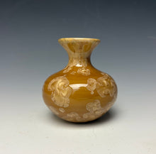 Load image into Gallery viewer, Iced Caramel Crystalline Glazed Mini Vase 3