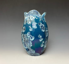 Load image into Gallery viewer, Tulip Vase- Atlantic Storm Blue #2