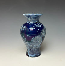 Load image into Gallery viewer, Winter Sky Blue Crystalline Glazed Mini Vase #2