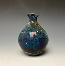 Load image into Gallery viewer, Cobalt Galaxy Crystalline Glazed Mini Vase 8