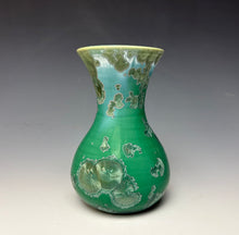 Load image into Gallery viewer, Emerald Green Crystalline Glazed Mini Vase 3