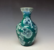 Load image into Gallery viewer, Aqua Crystalline Glazed Mini Vase 2