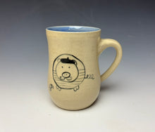 Load image into Gallery viewer, French Pig Mug- Light Blue