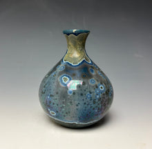 Load image into Gallery viewer, Cobalt Galaxy Crystalline Glazed Mini Vase 7