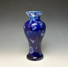 Load image into Gallery viewer, Winter Sky Blue Crystalline Glazed Vase 1