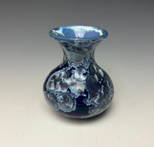 Load image into Gallery viewer, Winter Sky Blue Crystalline Glazed Mini Vase 7