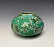 Load image into Gallery viewer, Emerald Green Crystalline Glazed Mini Vase 9